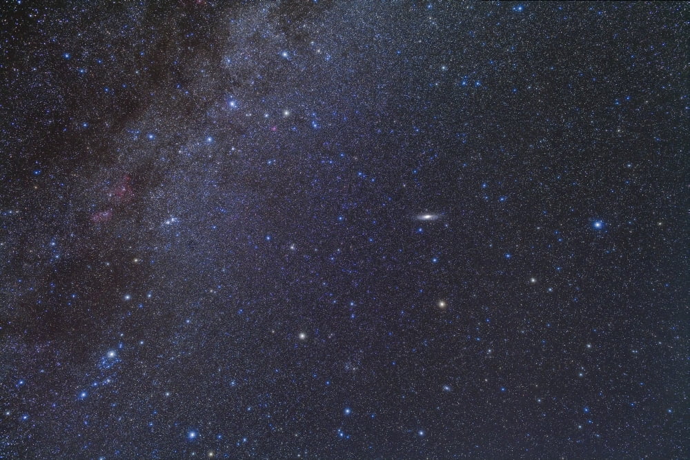 Cassiopeia Perseus and Andromeda area of the northern autumn sky Canvas Art - Alan DyerStocktrek Images (35 x 23)