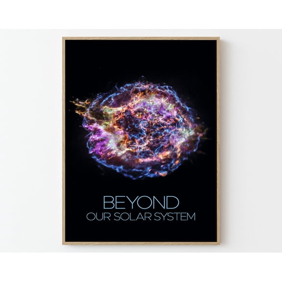 Cassiopeia Space Travel Poster Print | Stars Planets Universe Cosmos, 12x18 UNFRAMED