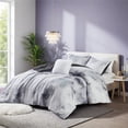 thumbnail image 1 of Intelligent Design 3 Piece Twin/Twin XL Size Watercolor Tie Dye Printed Bedding Set, Charcoal Comforter Set with Throw Pillow, 1 of 8
