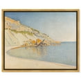 thumbnail image 1 of Cassis Cap Lombard Canvas Vintage Costal Wall Art by Art Remedy, Gold Frame, 30" x 24", 1 of 7
