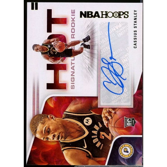 Cassius Stanley Rookie Card 2020-21 Hoops Hot Signatures Autograph #10