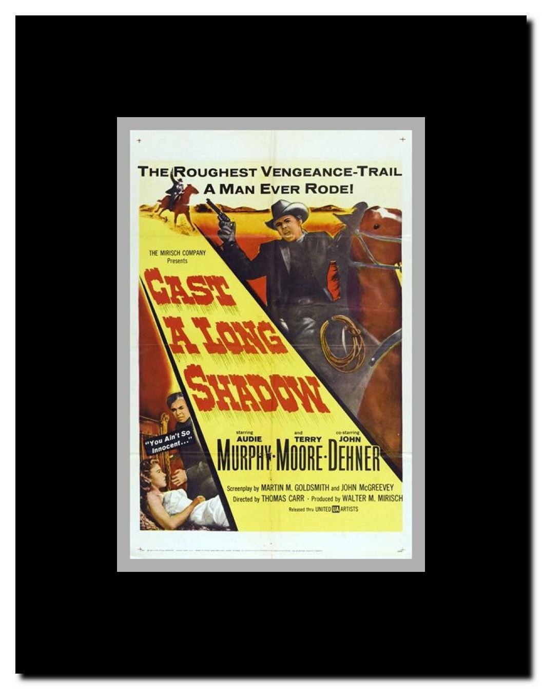 Cast A Long Shadow Framed Movie Poster