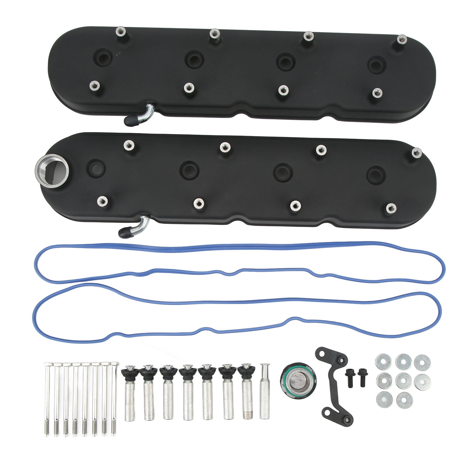 Cast Aluminium Engine Valve Cover Black with Coil Mounts for LS LS1 LS2 ...