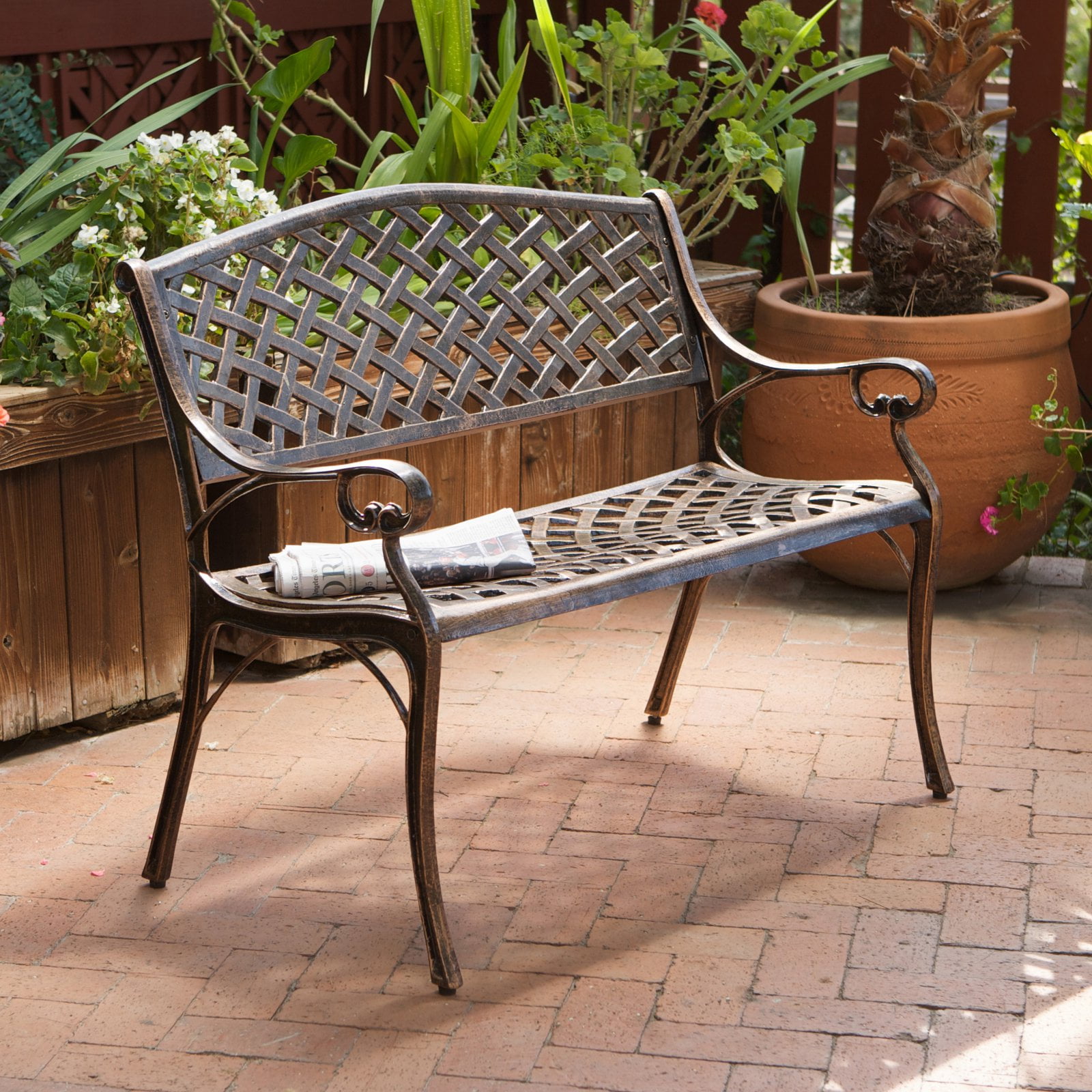 Patio benches at walmart hotsell