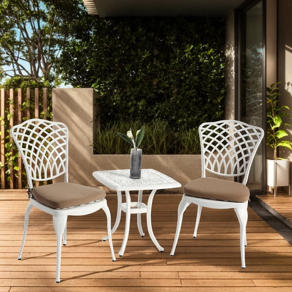 Cast Aluminum Bistro Collection / Multiple Outdoor Areas / Durable and Rust - Proof Design