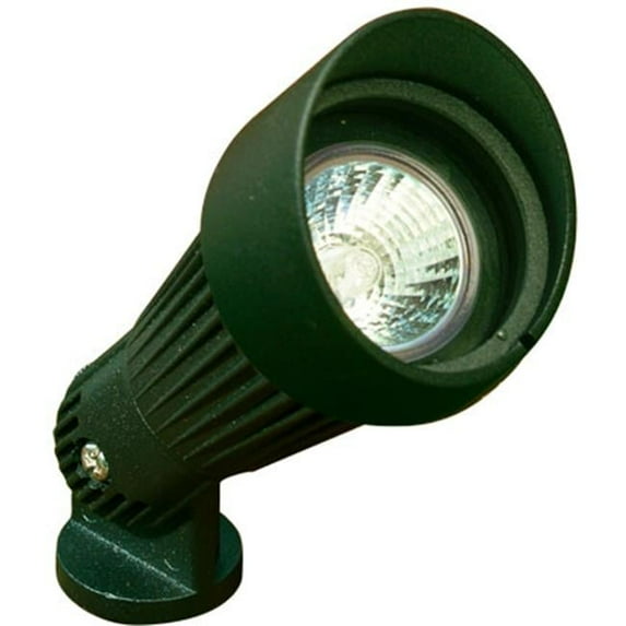 Cast Aluminum Directional Spot Light with Hood, Green