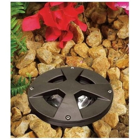 Cast Aluminum Drive Over In-Ground Well Light , Black
