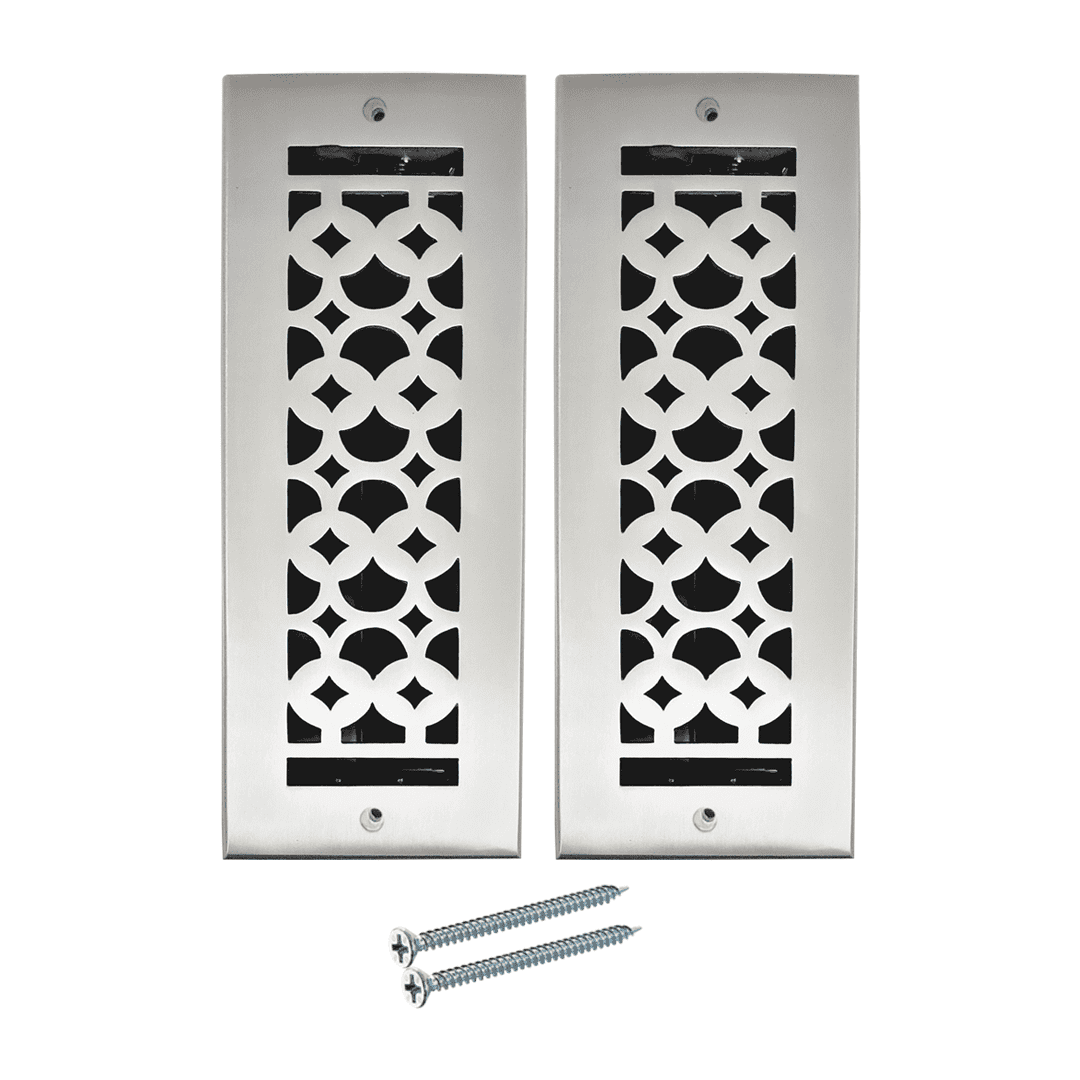 Cast Aluminum Floor Register Vent Covers with holes and matching screws ...