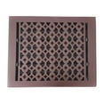 thumbnail image 1 of Cast Aluminum Floor Register with No Holes | Modern Design Heavy Duty Cast Aluminum | Size10" X 12" VR-100 | Brown, 1 of 10