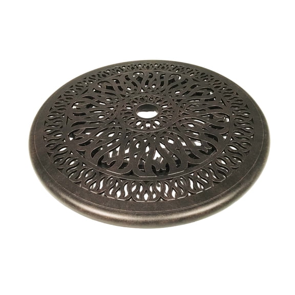 Cast Aluminum Heavy Elisabeth Lazy Susan 24 Turntable Rotating Tray Bronze.