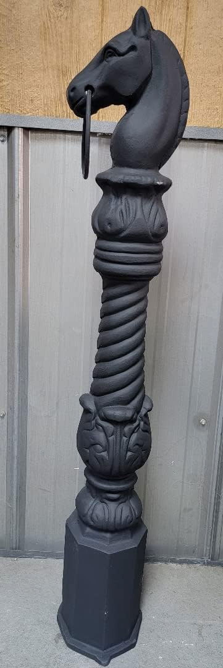 Cast Aluminum Horse Head Hitching Post