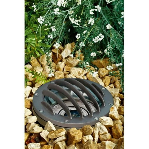 Cast Aluminum In-Ground Well Light with Grill- Bronze