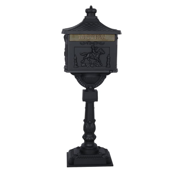 Cast Aluminum Mail Box,Postal Box , Mailbox Color Black