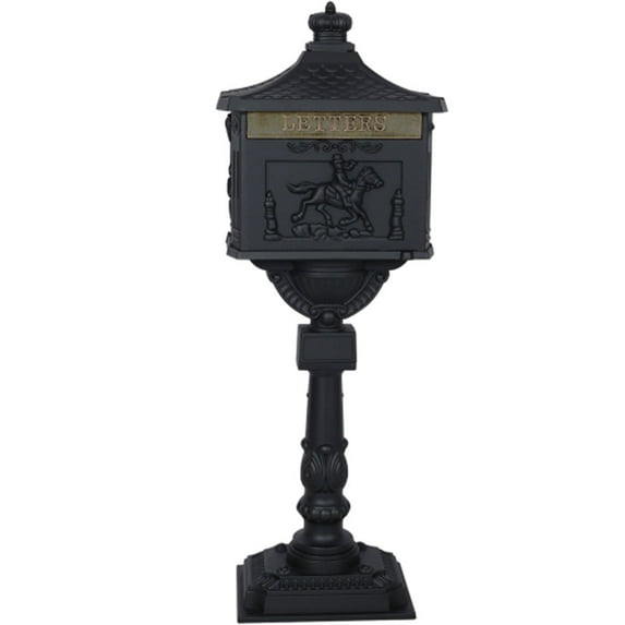 Cast Aluminum Mail Box,Postal Box , Mailbox Color Black