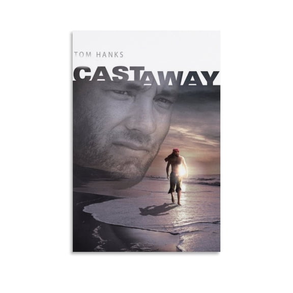 Cast Away Movie Poster (19) Picture Print Wall Art Poster Painting Canvas Posters Artworks Gift Room Aesthetic 24x36inch(60x90cm)