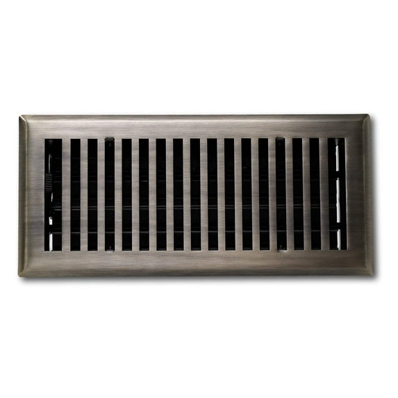 Cast Brass Contemporary Vent Covers - Antique Brass