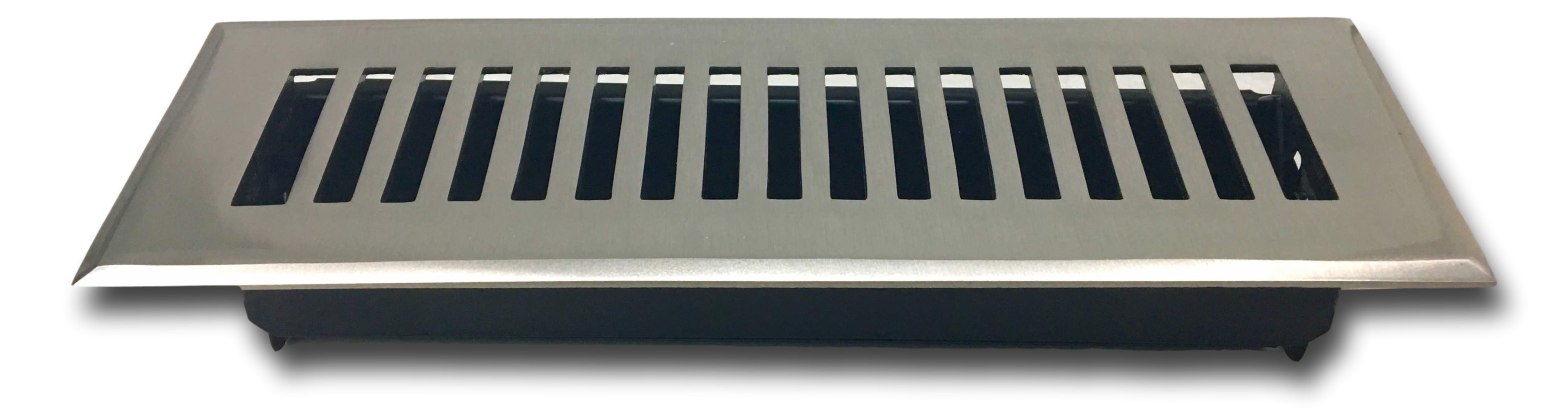 Brushed Nickel 2 x 12 Cast Brass Vent Cover