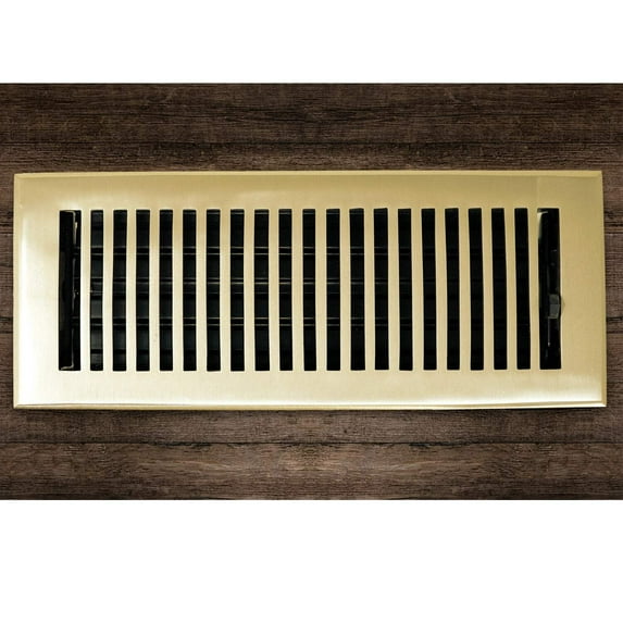 Cast Brass Contemporary Vent Covers - Polished Brass