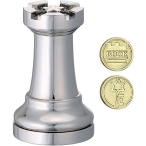Cast Chess Rook Silver - Hanayama Metal Puzzle