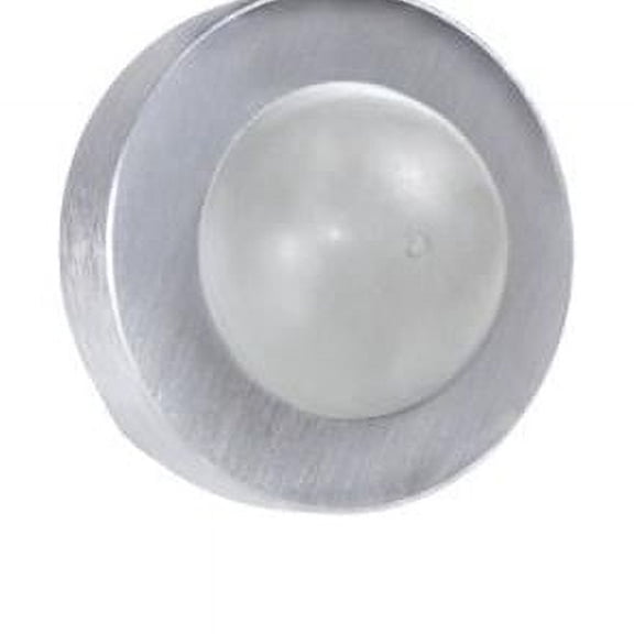 Cast Convex Wall Bumper, Satin Chrome