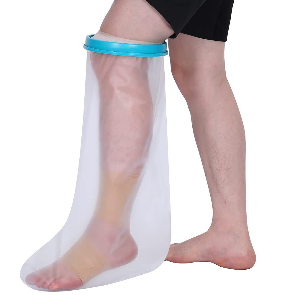 Cast Cover for Shower Leg Adult. Waterproof Cast Protector for Foot