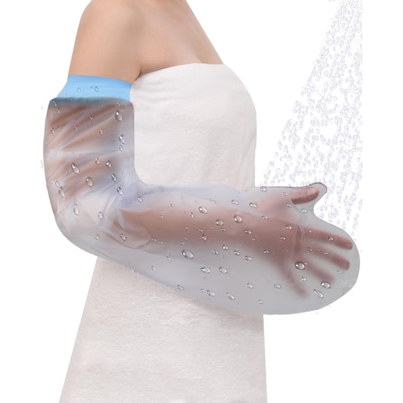 Cast Covers for Shower Arm, Picc 100% Waterproof Cast Cover Arm Adult, Soft Comfortable Cast Protector for Shower Arm, Reusable Elastic Cast Bag for Bandage, Wound Care Supplies, After Surgery Gifts