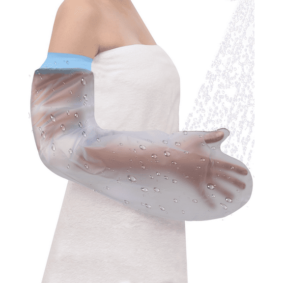 Cast Covers for Shower Arm, Waterproof Cast Cover Arm Adult, Soft Comfortable Cast Protector for Shower Arm, Reusable Elastic Cast Bag for Bandage, Wound Care Supplies, After Surgery Gifts