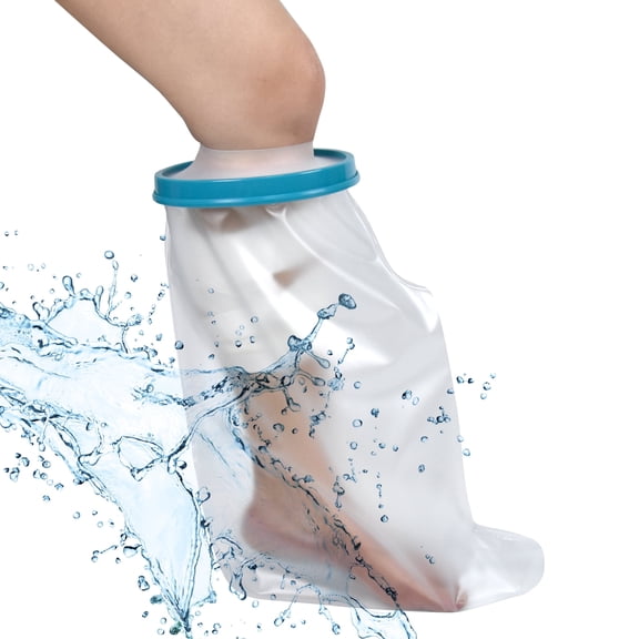 Cast Covers For Shower Leg,Reusable Adult Waterproof Leg Cast Protector Shower BanFonmwine Wound Showering for Broken Long Leg Knee Foot Ankle Wound Burns,30in