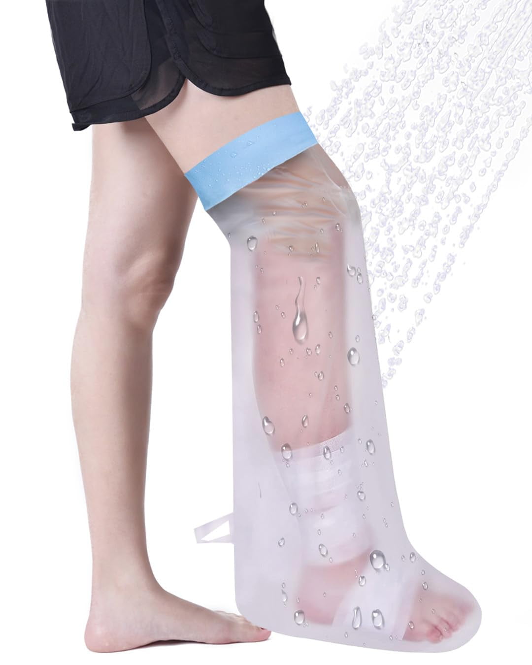 Cast Covers for Shower Leg, Waterproof Leg Cast Cover for Showering After Surgery, Soft