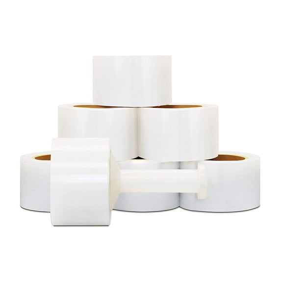 SSBM Mini Stretch Wrap with Plastic Handle 2 Inch x 700 Feet 48 Rolls 120 Gauge Clear Shrink Film for Industrial Use Packing