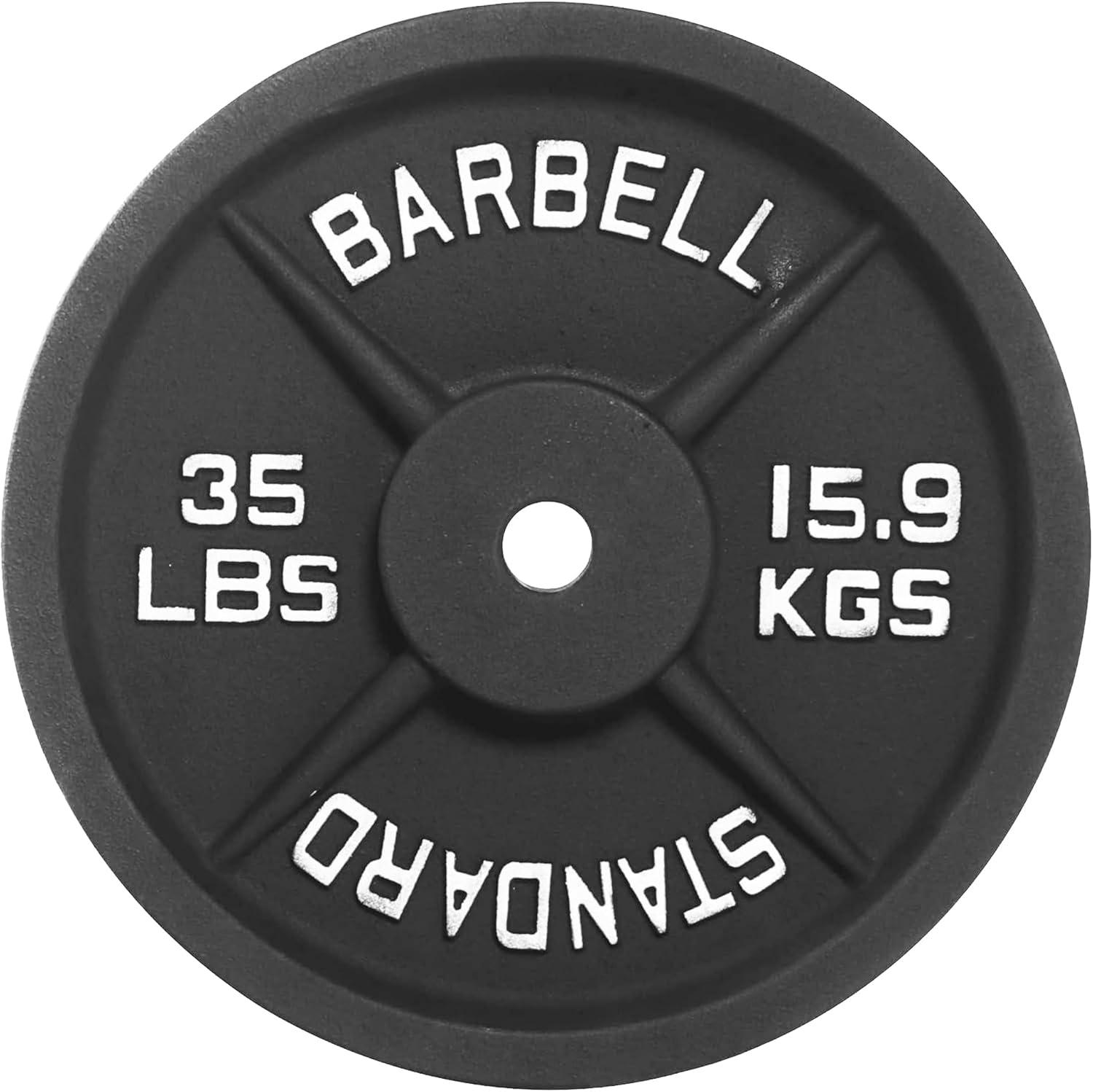 Cast Iron 1-Inch Standard Weight Plate for Strength Training ...