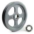 thumbnail image 1 of Masterdrive Cast Iron 10.75" 2 Groove Pulley for Dual Belt B Section 5L with 1-3/8" Sheave Bushing 2BK110H, 1 of 3