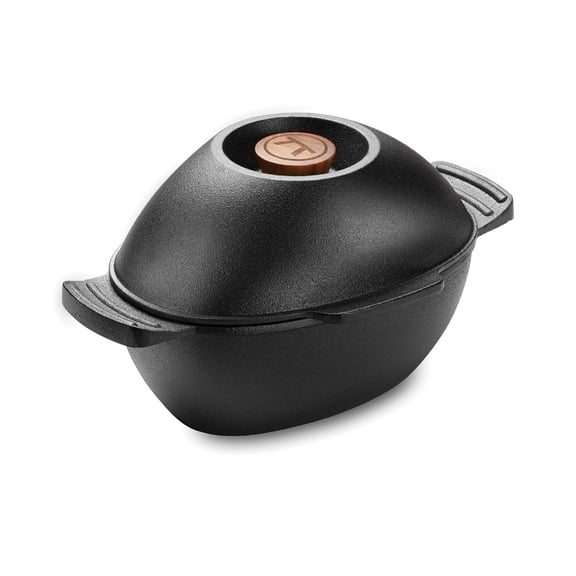 Cast Iron 2.5-Quart Mussel and Seafood Pot with Lid