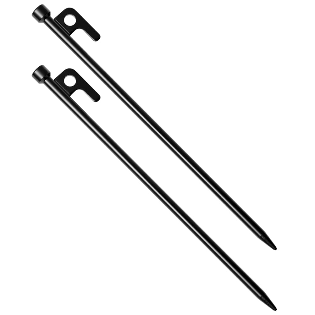 Cast Iron 2 Pcs Tent Stake Metal Stakes for Ground Tents Yard