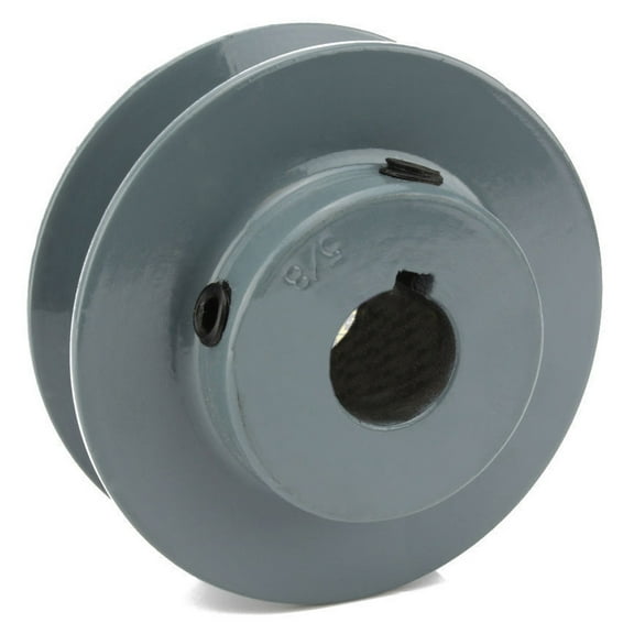 Cast Iron 3.25 " Single Groove V Style Section A Belt 4L 5/8 " Shaft Pulley