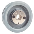 thumbnail interactive-video image 1 of Cast Iron 4 Inch Dual Groove Pulley Belt - A Section 4L With 1-1/8" Sheave Bushing Included 1 of 6