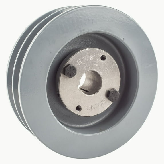 Masterdrive Cast Iron 5.5" Dual Groove Pulley Belt B Section 5L with 7/8" Sheave Bushing 2BK57H