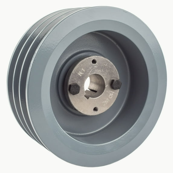 Masterdrive Cast Iron 5.5" Triple Groove Pulley for Belt B Section 5L with 1" Inch Sheave Bushing 3BK57H
