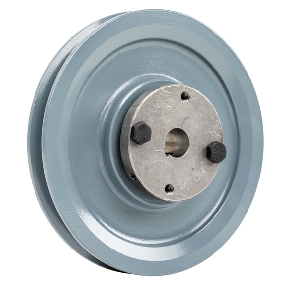 Masterdrive Cast Iron 5.75" Single Groove Pulley for Belt A Section 4L with 5/8" Sheave Bushing AK59H