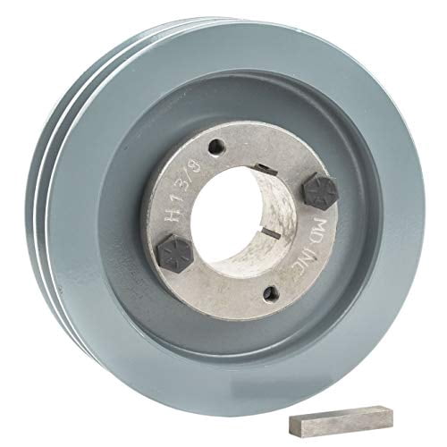 Cast Iron 4" Dual Groove Pulley With 1-1/8" Bushing – A Section 4L Belt Drive