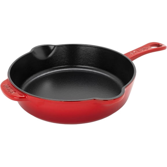 Cast Iron 8.5-inch Traditional Deep Skillet - Cherry