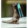 thumbnail image 1 of Manual 6 Inches x 3.5 Inches x 5.75 Inches Cast Iron Alligator Phone Stand Tabletop Decor, 1 of 1