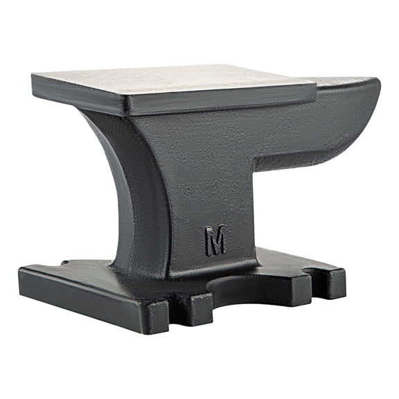 Cast Iron Anvil,22lbs Single Horn Anvil 6.7 x 3.5 inch Counterop and Stable Base, High Hardness Rugged Round Horn Anvil Blacksmith for Bending Shaping Twisting Forging Riveting Flattening
