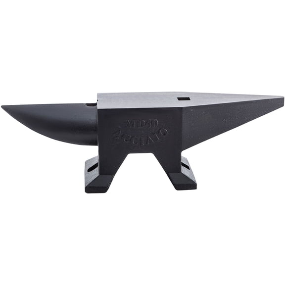 Cast Iron Anvil, 86 Lbs Single Horn Anvil with Large Countertop and Stable Base, High Hardness Rugged Round Horn Anvil Blacksmith, for Bending, Shaping