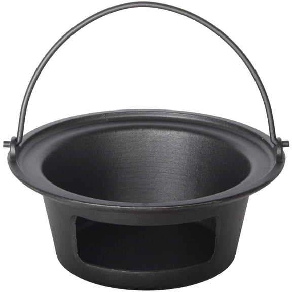 Cast Iron Ash Can with Handle for Large Grills