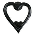 thumbnail image 1 of Cast Iron Black Love Heart Shaped Abstract Art Decorative Door Knocker Accent, 1 of 9