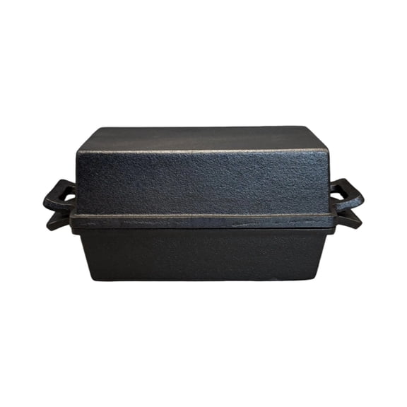 Cast Iron Loaf Pan With Cover Professional Bread Baking Mold Even Heat Distribution Sourdough Mould with Lid