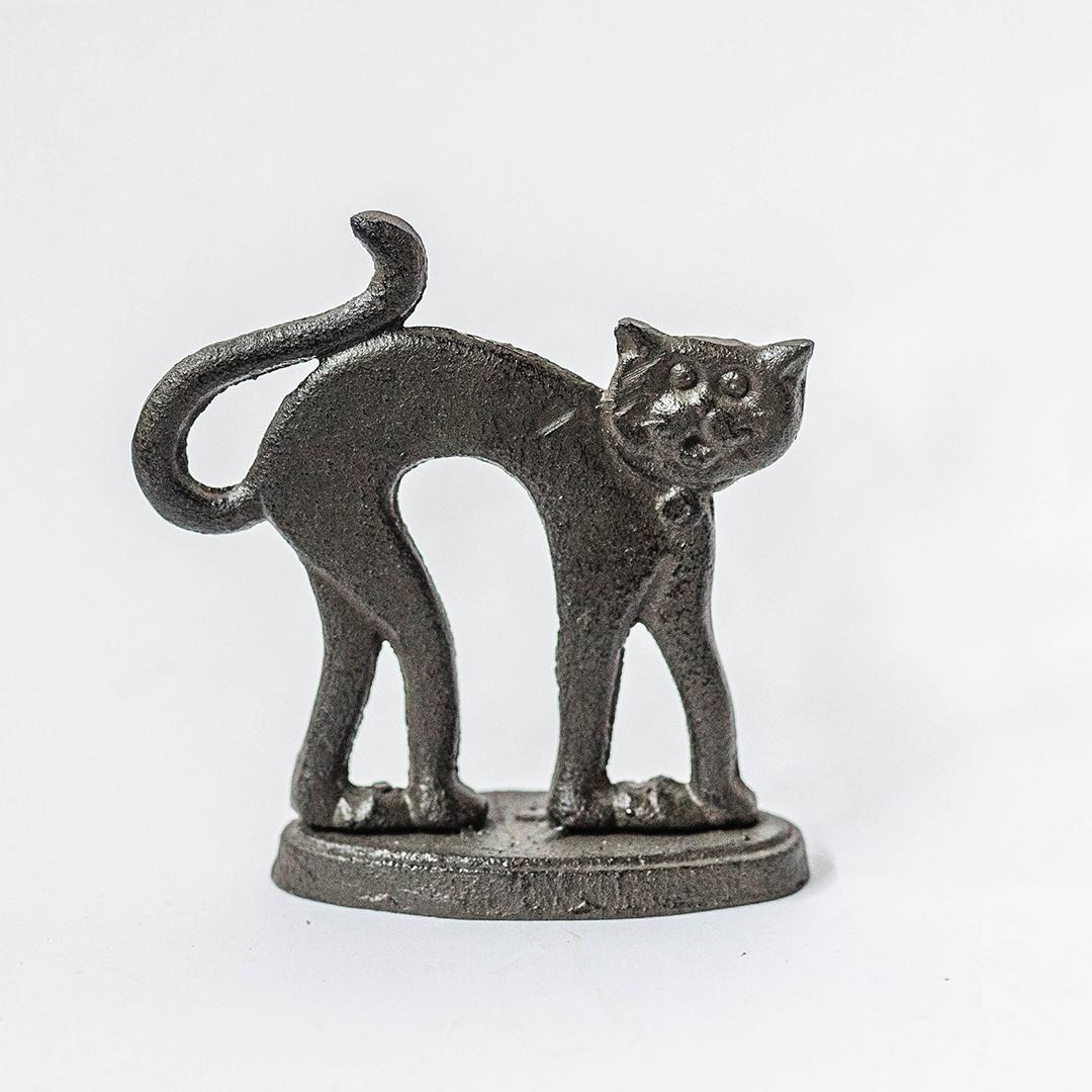 Cast Iron Cat Figurine - Walmart.com