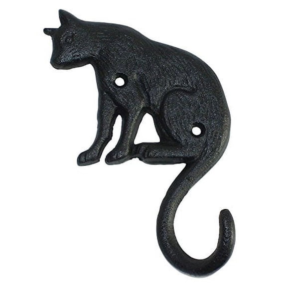 Cast Iron Cat Single Hook