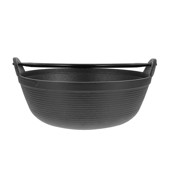 Heavy Duty Cast Iron Cauldron Pot for Outdoor Camping, Home Cooking, Stewing, Frying, Grilling Versatile Use